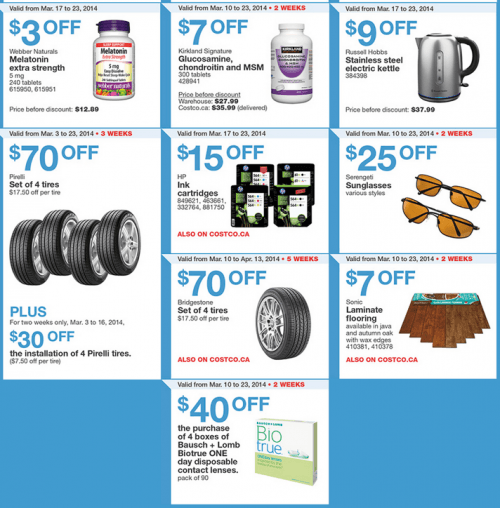 Costco Canada Western Weekly Instant Handouts Coupons