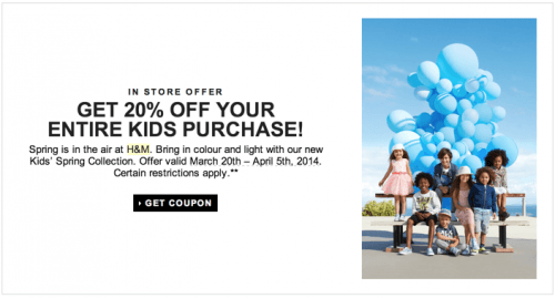 H&M Canada Coupons