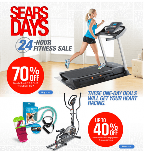 Sears deals treadmill sale