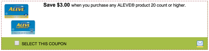 SmartSource Printable Coupons: Save $3 00 when You Purchase Any ALEVE