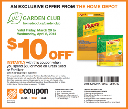 The Home Depot Garden Club Coupons