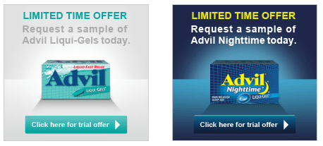advil free samples