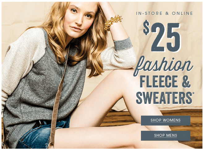 Bootlegger Canada Sale: Only $25 for Fashion Fleece and Sweaters In ...