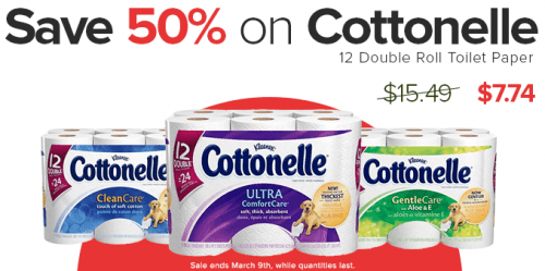 cottonelle save 50 percent