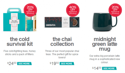 davids tea web specials