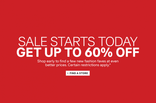 h&m up to 60 percent off