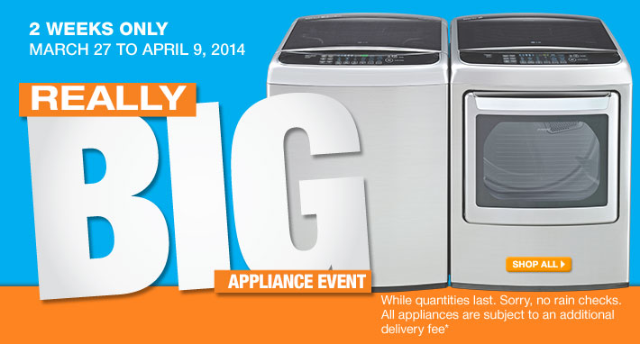 Home Depot Canada Sale: The Really Big Appliance Event ...