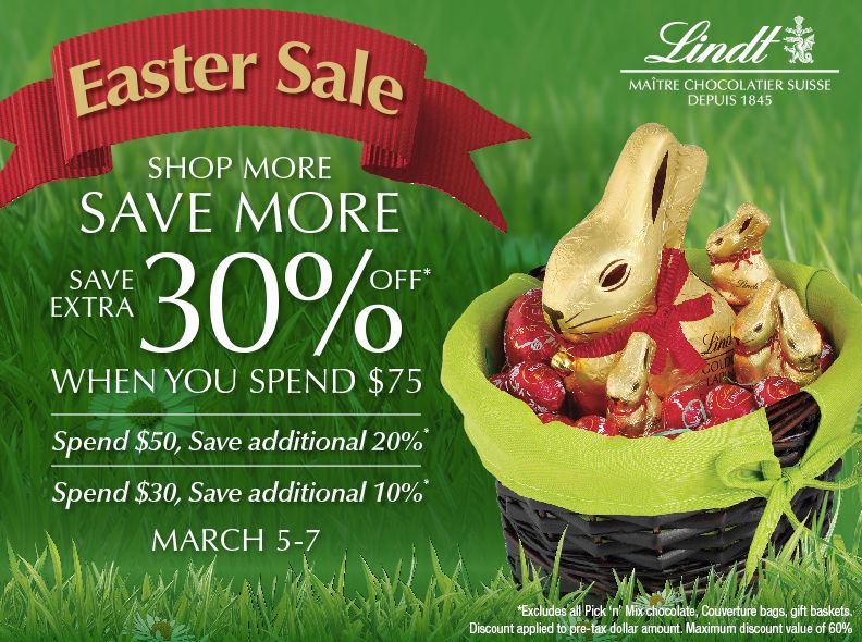 lindt spend more save more
