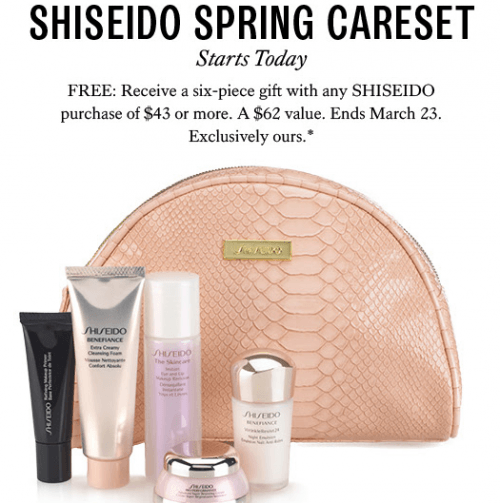 shiseido care set