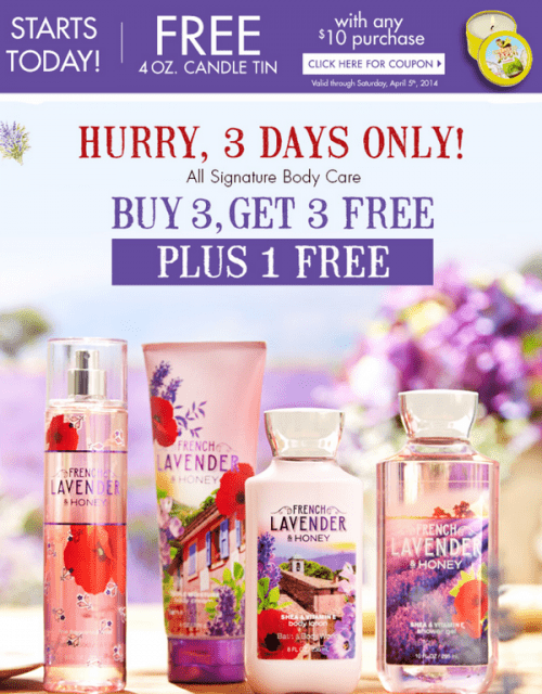 Bath & Body Works Canada Coupon and offers