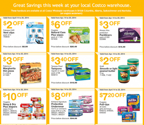 Costco Canada Western Weekly Instant Handouts Coupons