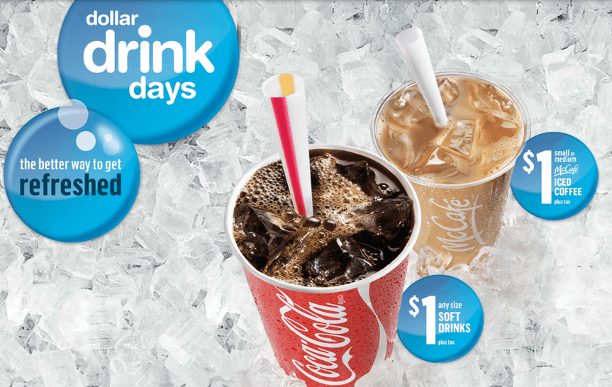 McDonald’s Canada Dollar Drink Days are Back Iced Coffee or Any Size