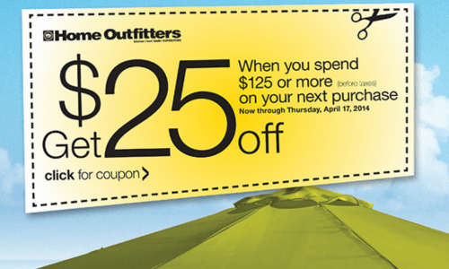 Printable Coupon from Home Outfitters Canada