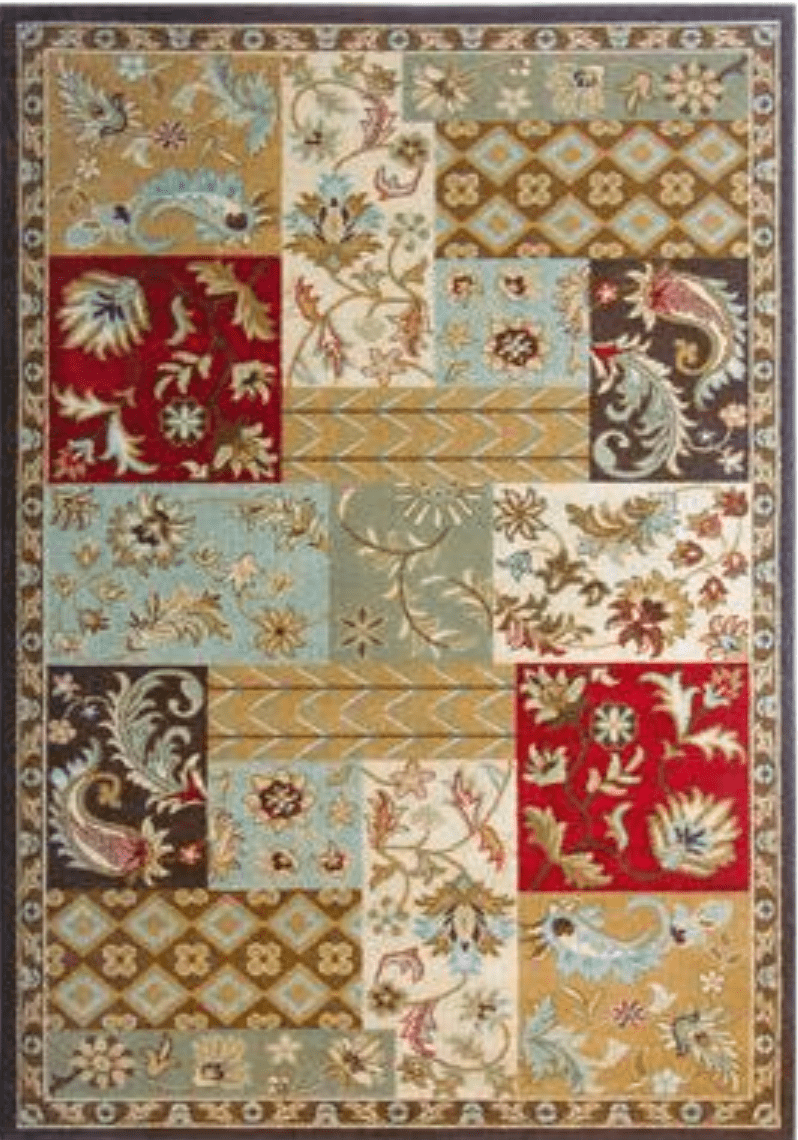 The Home Depot Canada Hammer Drop Deal of the Day Lanart Rug Red Patchwork 7 x 10 Ft Area Rug