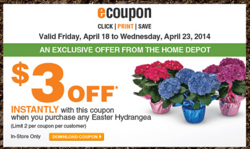 The Home Depot Garden Club Coupons