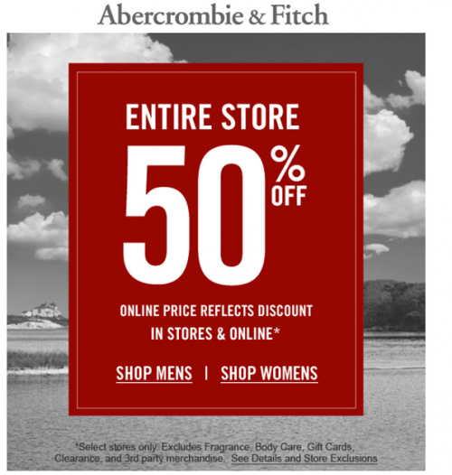 abercrombie coupons 2018