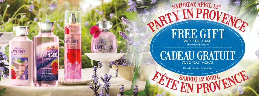 Bath and Body Works Canada Event: Party In Provence FREE Gifts Meet