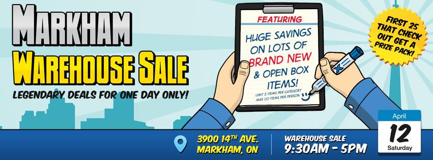 markham warehouse sale