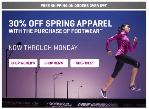 puma save on spring apparel with shoe purchase