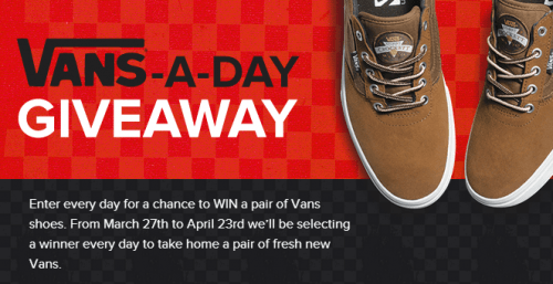 free vans shoes giveaway
