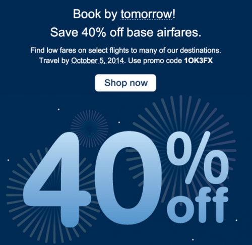 Porter Airlines Sale