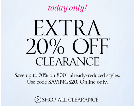 Victoria's Secret Today Online Offers: Get An Extra 20% Off Clearance ...