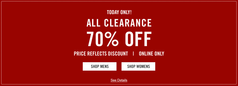 Abercrombie & Fitch Canada Clearance Sale: All Clearance Items 70% Off ...