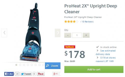 proheat deep cleaner walmart