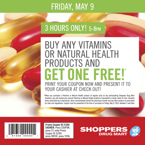Shoppers Drug Mart Printable Coupons: Buy any vitamins or natural ...