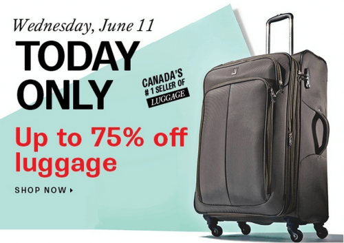 Hudson's Bay Canada offers. Get Up To 75% Off Luggage - Canadian ...