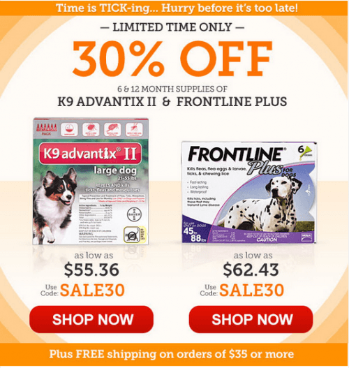 PetCareRx Canada Promo Codes Get 30 K9 Advantix II Frontline Plus