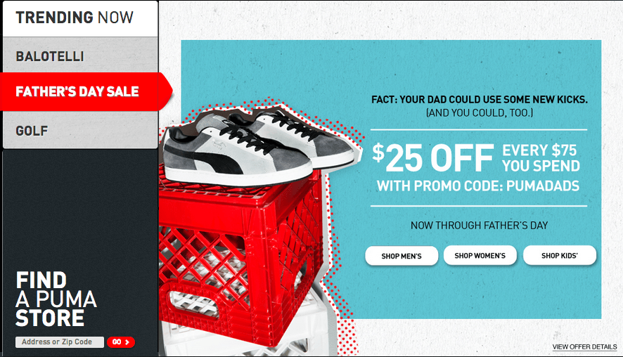 Puma Canada Promotional Code: Save $25 Off Every $75 + Free Shipping ...