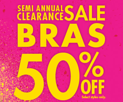 LaSenza Canada's Semi Annual Clearance Sale: Save 50% on Select Bras, 30%  Off Lingerie, 70% off Accessories & More! - Canadian Freebies, Coupons,  Deals, Bargains, Flyers, Contests Canada Canadian Freebies, Coupons, Deals