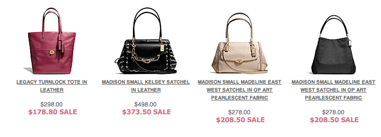 Hudson's Bay Canada's Promotion: Get Select Coach Handbags & Wallets on ...