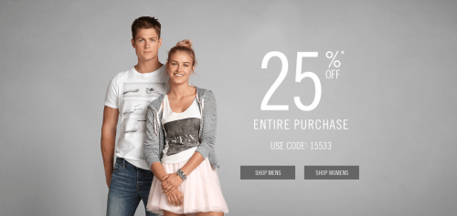 abercrombie and fitch canada promo code