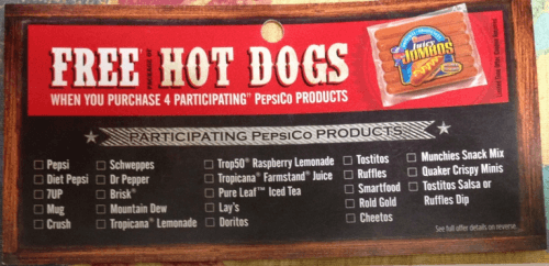 free hotdogs