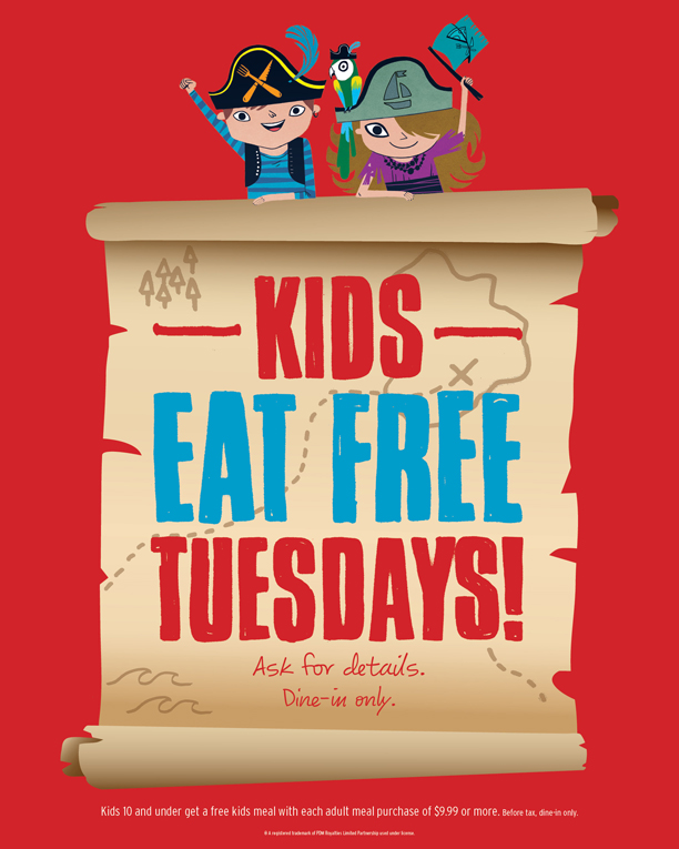 kids eat free pizza delight