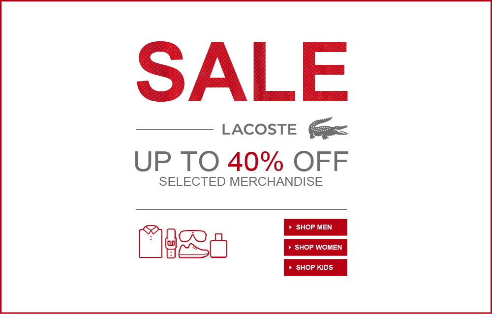 lacoste sale