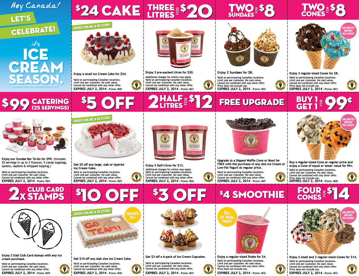 marble slab coupons