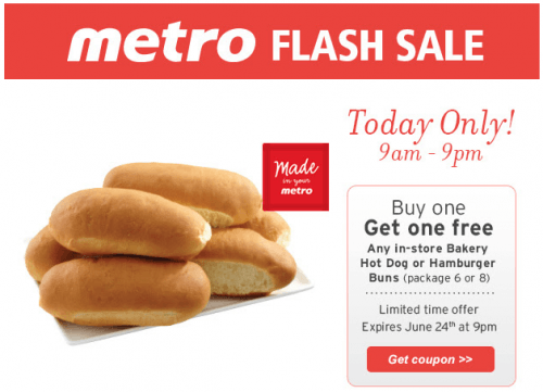 metro bakery flash sale