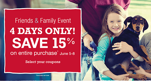 PetSmart Friends Family Coupon Save 15 Off Entire Purchase 