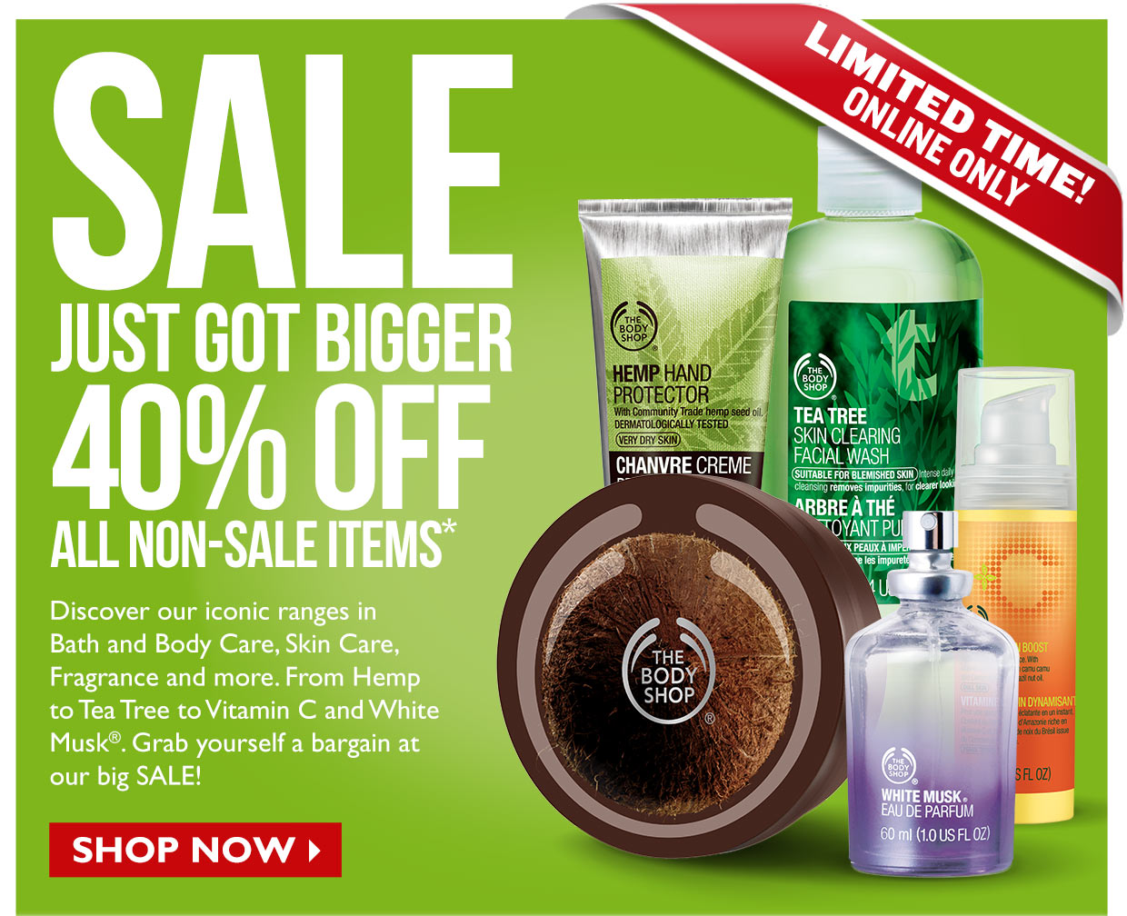 the body shop bigger sale