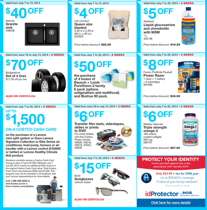 Costco Canada Weekly Instant Handouts Coupons/Flyers For Western