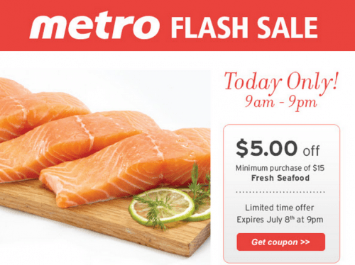 Metro Flash Sale Coupon