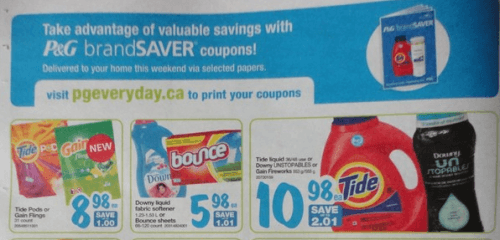 P G Brandsaver Coupon Insert Due Out This Weekend Canadian Freebies 