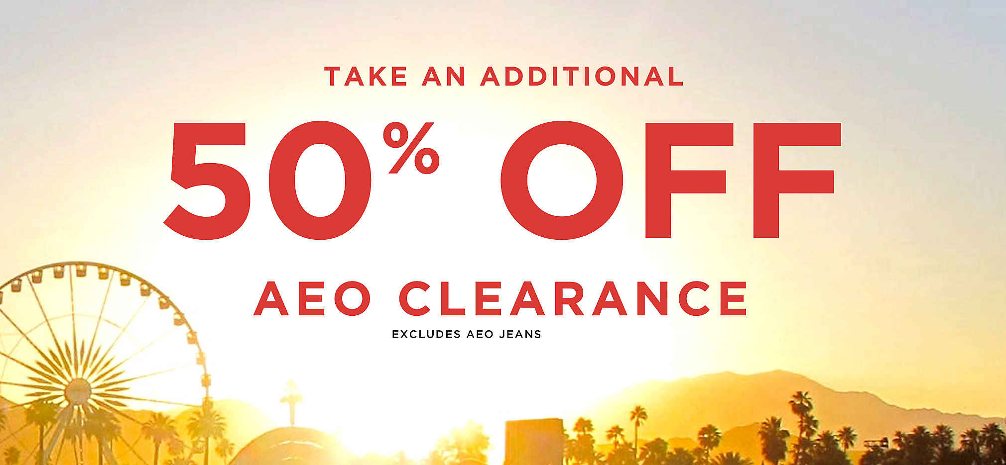 american eagle 50 off clearance