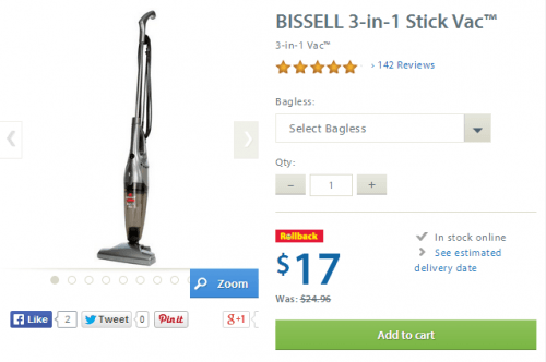 bissellwalmart vacuum