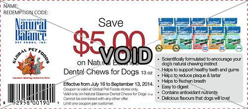 Coupons for natural 2025 balance dog food