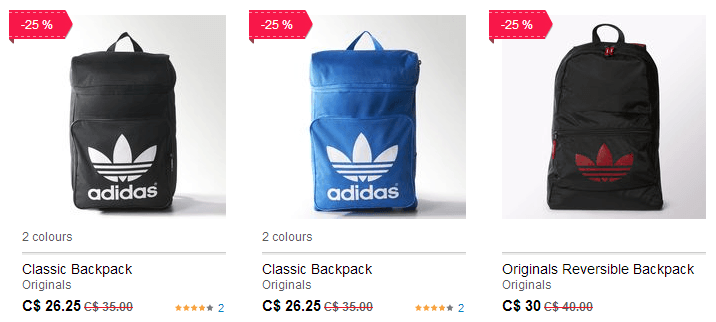 adidas backpack canada sale