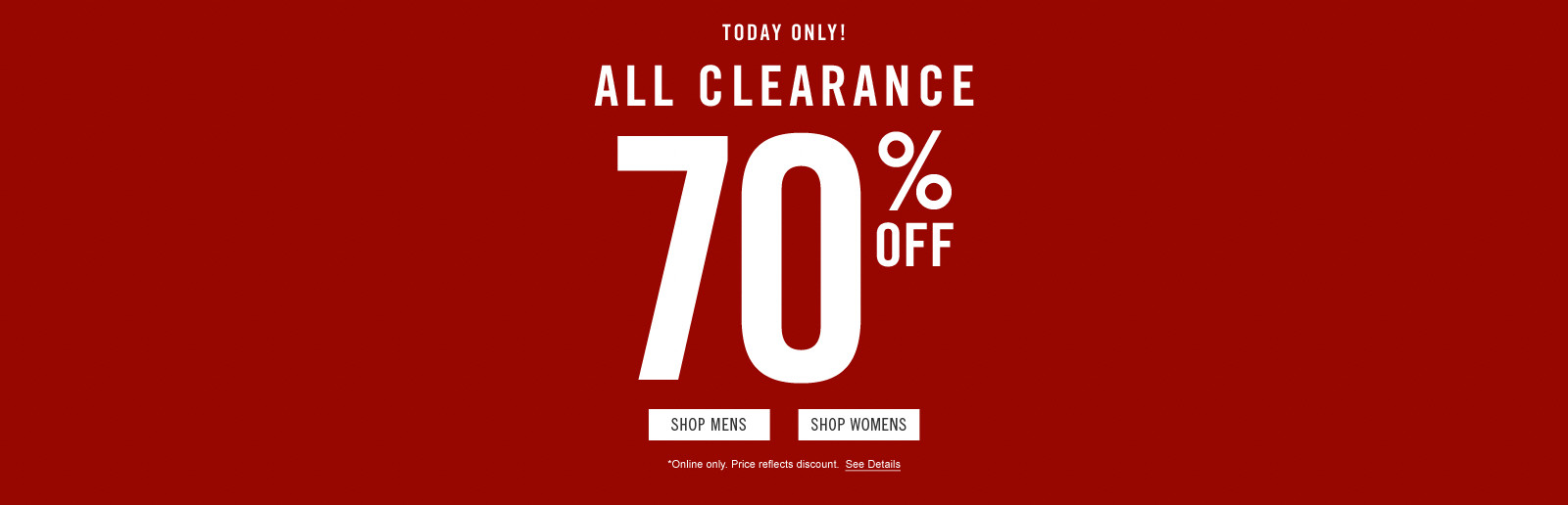 Clearance Items 70% Off Today Only + $5 
